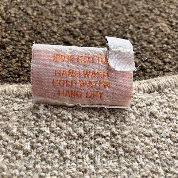 Vintage 90s Santika Peru Boho Crochet Knit Top Cotton V Neck Empire Waist M - Picture 7 of 12